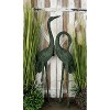 Set of 2 Aluminum Coastal Cranes Garden Sculpture Green - Olivia & May - 2 of 4