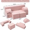 Modular Kids Couch for Toddlers & Kids, Convertible Foam Play Sofa Set with Detachable Cushions, Soft Modular Couch - 2 of 4
