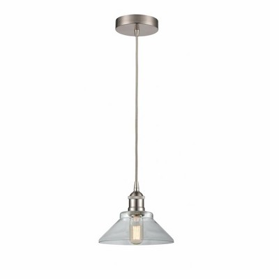 Orwell - 1 Light Cord Hung Mini Pendant In Industrial Style-7.75 Inches Tall and 8.38 Inches Wide