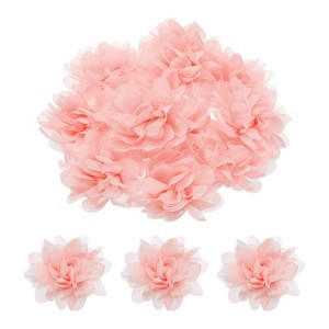 Unique Bargains Durable Versatile Chiffon  Artificial Flowers for Graduation Headbands 12 Pcs - 1 of 4