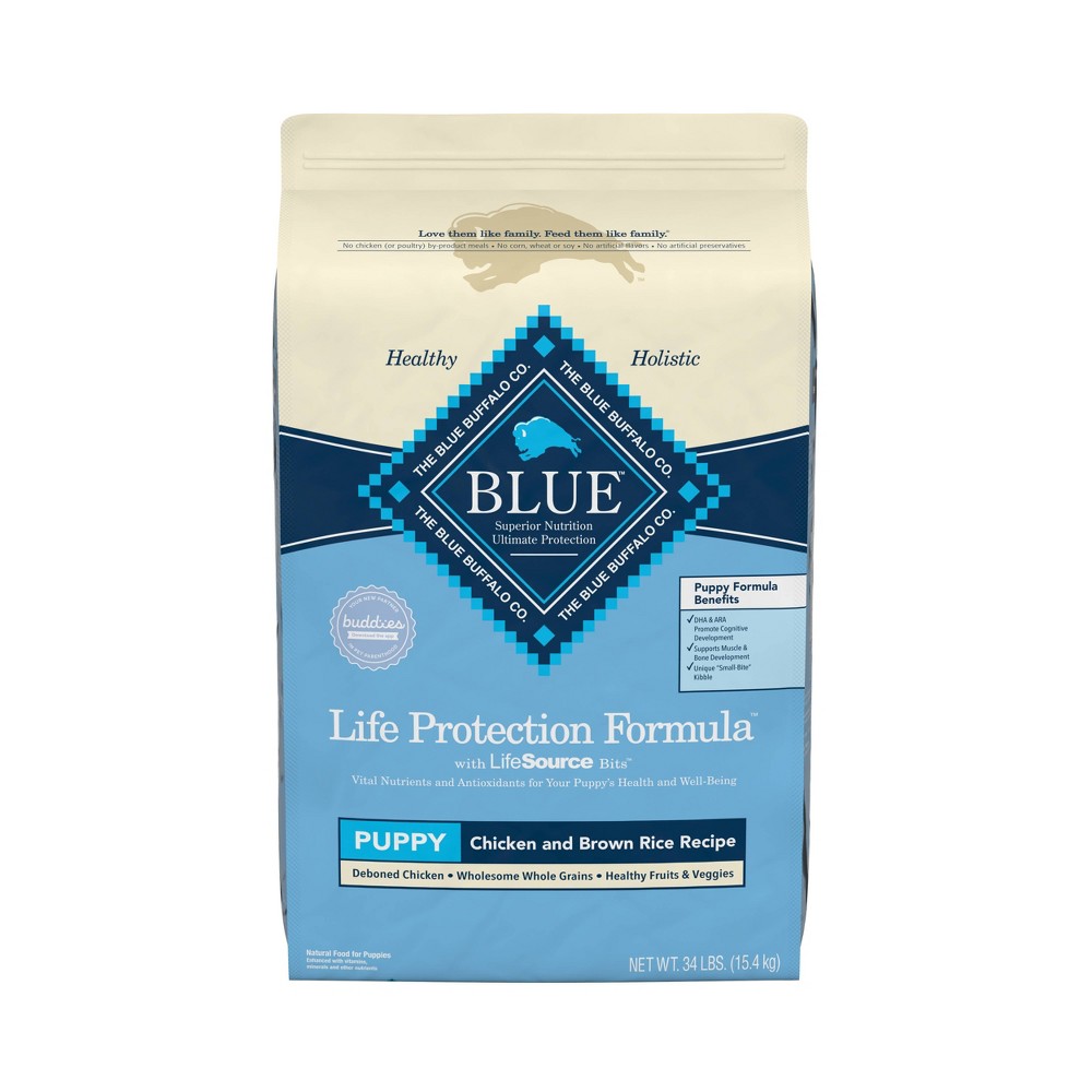 Blue Buffalo Life Protection Formula for Puppy Chicken and Brown Rice Dry Dog Food - 34lb