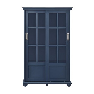 Ameriwood Home Aaron Lane Bookcase with Sliding Glass Doors - 1 of 4