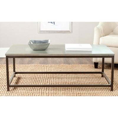Ash Grey Walnut Wood Rectangular Coffee Table