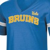 NCAA UCLA Bruins Women's Mesh Trim V-Neck T-Shirt - 3 of 3
