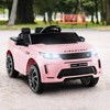 Costway 12V Kids Ride On Car Licensed Land Rover Electric Vehicle w/ Remote Control White\Black\Pink - 4 of 4