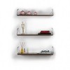 COWLOWN Walnut Wall Mounted Rustic Decorative Hanging Metal Bracket with 3 Shelfs - 2 of 4