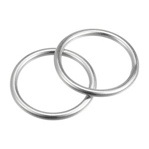 Unique Bargains Hanging Hardware 316 Stainless Steel Welded O-Rings 2 Pcs - 1 of 4