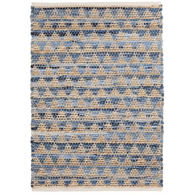Home Conservatory Geometric Rag Handwoven Jute Indoor Area Rug