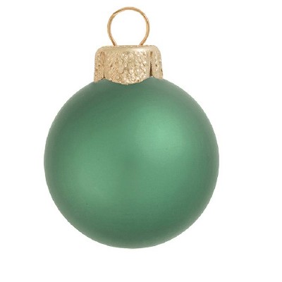 Northlight 4ct Matte Glass Ball Christmas Ornament Set 4.75" - Soft Green