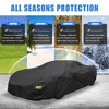 Unique Bargains Waterproof Outdoor Full Car Cover for Chevrolet Corvette C3 1968-1982 Black 1 Pc - image 2 of 4