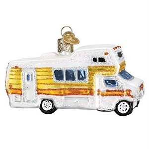 Old World Christmas Blown Glass Ornament for Christmas Tree, Classic Motorhome - 1 of 4