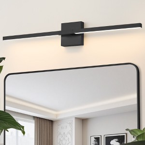 POWLIG 31.5-in Led Black 5cct 24w Dimmable wall Sconce - 1 of 4