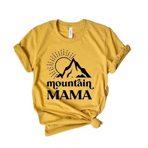 Simply Sage Market Women's Mountain Mama Sun Short Sleeve Graphic Tee - 1 of 3