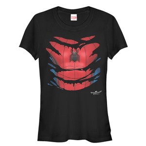 Juniors Womens Marvel Spider-Man: Homecoming Costume T-Shirt - 1 of 3