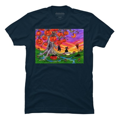 Men's Design By Humans WAITING FOR HALLOWEEN By Buddyforme T-Shirt