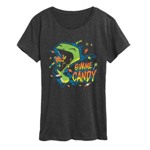 Women's - Invader Zim - Gimme Candy Gir -Women's Short Sleeve Graphic T-Shirt Short Sleeve Graphic T-Shirt - 1 of 4