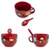 Silver Buffalo Harry Potter Chibi Characters Ceramic Soup Mug with Spoon | Holds 24 Ounces - 2 of 4