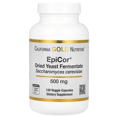 California Gold Nutrition Epicor®️, Dried Yeast Fermentate, 500 mg, 120 Veggie Capsules