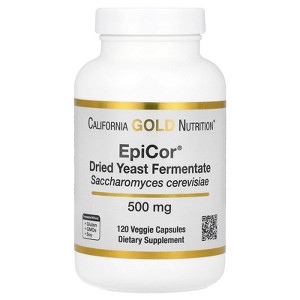 California Gold Nutrition Epicor®️, Dried Yeast Fermentate, 500 mg, 120 Veggie Capsules - 1 of 4