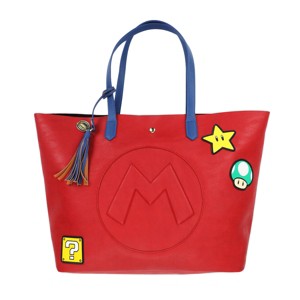 Super Mario Bros Power-Up Patches Women's Red Tote - 1 of 4