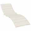 vidaXL Sun Lounger Cushion Melange Cream 78.7"x27.6"x1.6" Fabric - 2 of 4