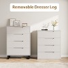 4 Drawers Dresser for Bedroom, 41.5" Tall Dresser, Freestanding Vertical Drawer Cabinet with Storage, Wooden Closet Storage Chest - 3 of 4