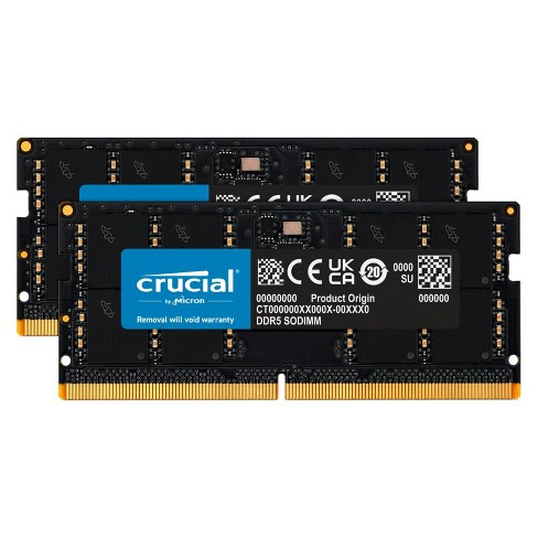 Crucial 2x32gb Ddr5 5600mhz 262pin Sodimm Laptop Memory Ct2k32g56c46s5 :  Target