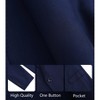 Men's Casual Blazer Jacket One Button Sport Coat Lightweight Slim Fit Suit - 4 of 4