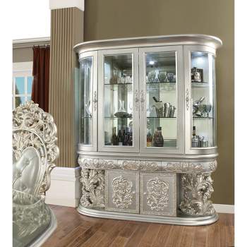 77" Sandoval Decorative Storage Cabinet Champagne Finish - Acme Furniture