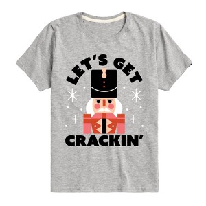Boys' - Instant Message - Lets Get Crackin Nut Cracker Christmas Short Sleeve Graphic T-Shirt - 1 of 4