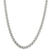 Black Bow Jewelry Men's 7.75mm, Sterling Silver, Hollow Rolo Chain Necklace - 3 of 4