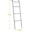 NEX 2pk 4 Tier Ladder Style Towel Racks Black - 2 of 4