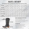 IUV Mid-Calf Cowgirl Boots Cowboy Western Pull-On Tabs Pointy Toe Boot White/Brown - 2 of 4