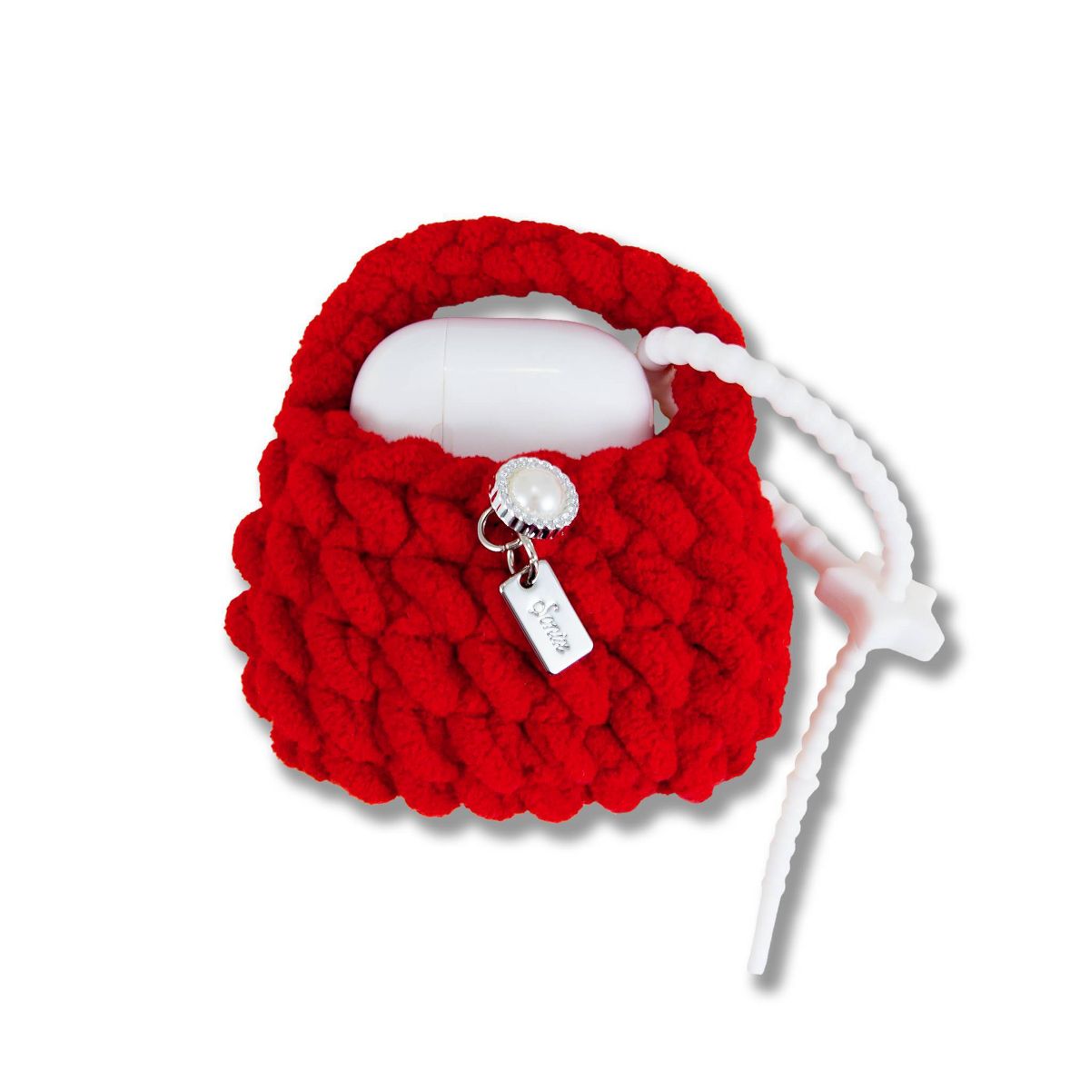 Sonix Knit Earbud Pouches - Red