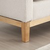 53.5"W Upholstered Bench, Ottoman Bench With Wood Legs & Bolster Pillows For End Of Bed, Bedroom, Living Room, Entryway - 4 of 4