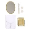 U Brands 6ct Magnetic Locker Accessory Kit Gold Wire Marble - 4 of 4