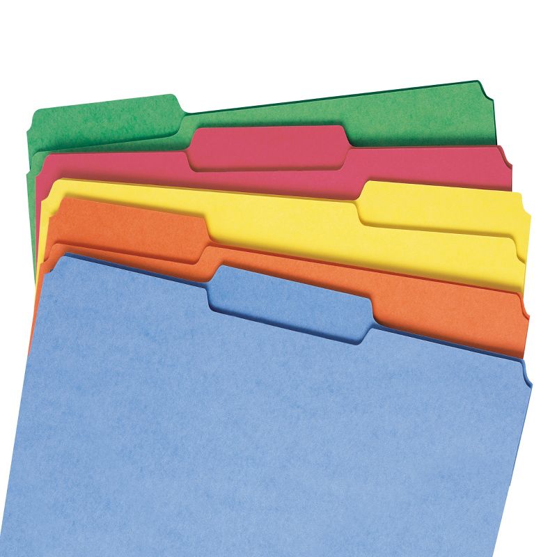 Smead File Folder, Reinforced 1/3-Cut Tab, Letter Size, 100 per Box, 4 of 10
