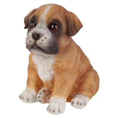 Design Toscano Boxer Puppy Partner Collectible Dog Statue - Multicolored