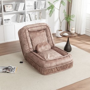 Sapphtopaz Comfort Velvet Bean Bag Chair with Pillows Human Dog Bed Sofa Chair Bean Bag Chairs for Adults Bean Bag Floor Sofa for Living Room, Bedroom - 1 of 4