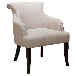 Filmore Fabric Arm Chair Light Beige - Christopher Knight Home