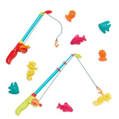 Wooden Toy Magnetic Fishing Game 8 Fishes, Wooden Toy for Boy
