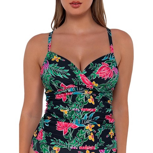  Sunsets Womens Forever Bra Sized Tankini Top Swimsuit