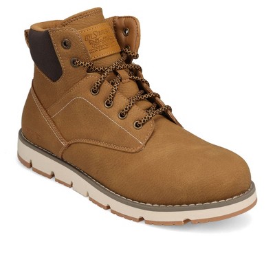 Levi's Mens Charles Vegan Leather Lace Up Rugged Casual Boot
