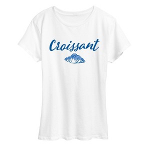 Women's - Instant Message - Croissant Short Sleeve Graphic T-Shirt - 1 of 4