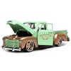 1953 Chevrolet 3100 Pickup Truck Light Green and Gold Metallic "Rusty's Garage" with Extra Wheels 1/24 Diecast Model Car by Jada - 3 of 4