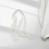 Unique Bargains Curtain Tiebacks Bow & Faux Pearl Ribbon Lace ABS Beige 2 Pcs - 2 of 3