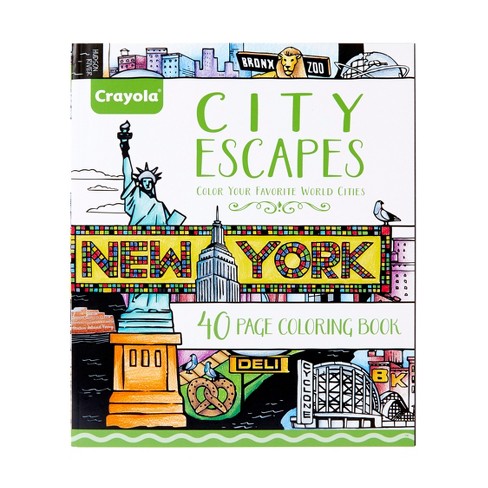 Download Crayola 40pg City Escapes Coloring Book Target