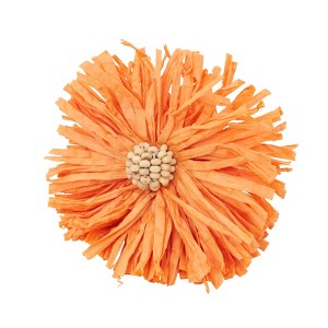 Saro Lifestyle Raffia Charm Napkin Ring (Set of 4) - 1 of 4