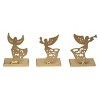 Transpac Cast Iron Angel Stocking Holder Set of 3 Christmas Home Decorations - 3 of 3