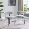 Best Master Furniture,Drexel Boucle Fabric Dining Chairs (Set of 2) - 3 of 3